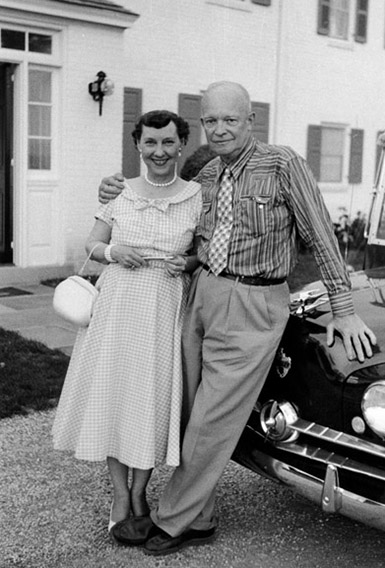 Dwight and Mamie Eisenhower at their Gettysburg Farm
